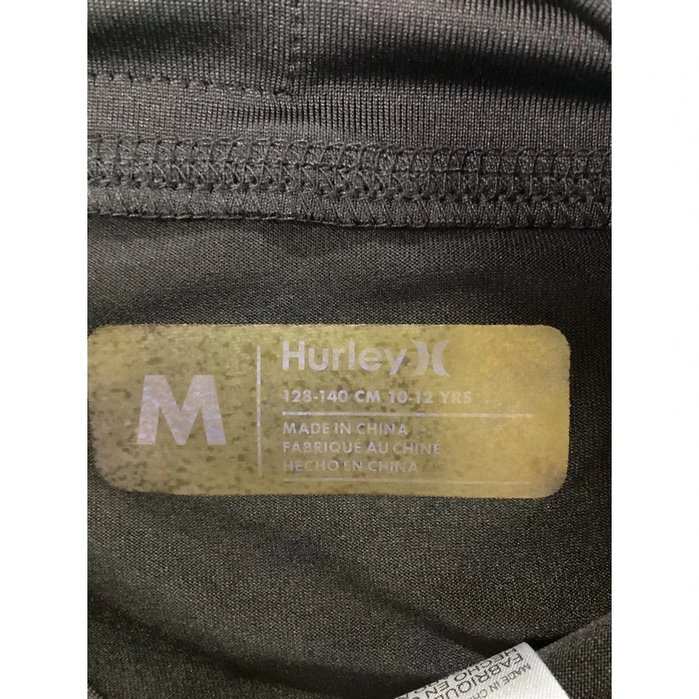 Hurley Girls Black‎ H2O-Dri High Rise Bike Shorts Size M 10-12 486666-023